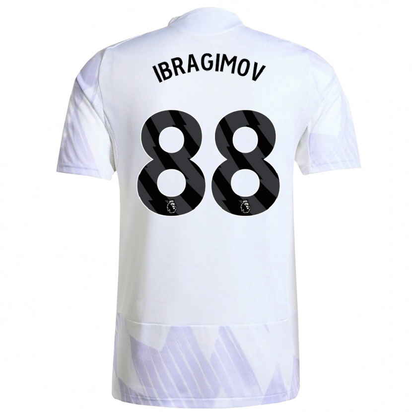 Danxen Mujer Camiseta Amir Ibragimov #88 Blanco Púrpura Púrpura 2ª Equipación 2025/26 La Camisa México