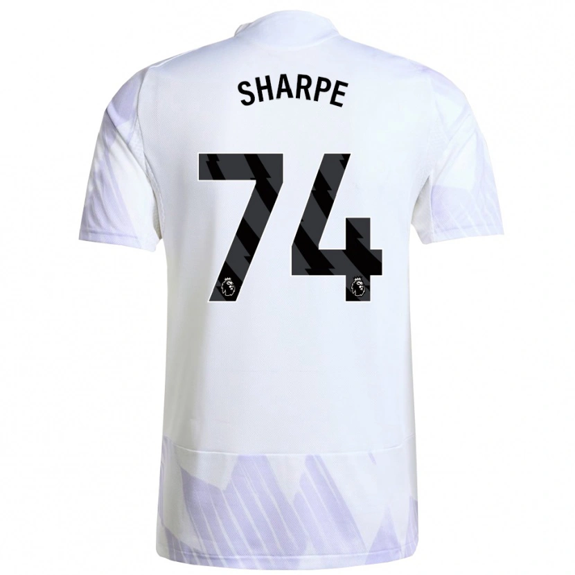 Danxen Mujer Camiseta Malachi Sharpe #74 Blanco Púrpura Púrpura 2ª Equipación 2025/26 La Camisa México