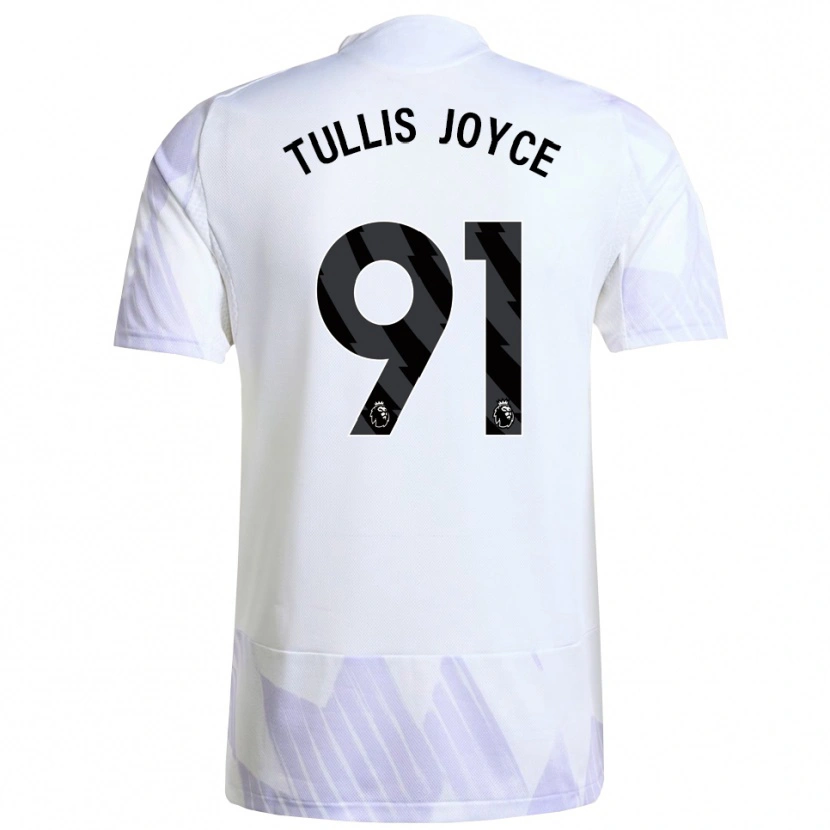 Danxen Mujer Camiseta Phallon Tullis-Joyce #91 Blanco Púrpura Púrpura 2ª Equipación 2025/26 La Camisa México
