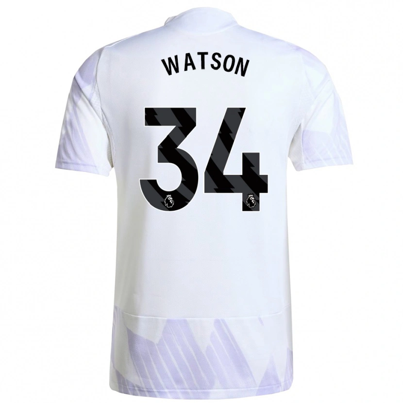 Danxen Mujer Camiseta Emma Watson #34 Blanco Púrpura Púrpura 2ª Equipación 2025/26 La Camisa México
