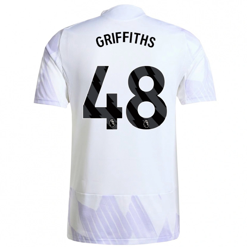 Danxen Mujer Camiseta Mared Griffiths #48 Blanco Púrpura Púrpura 2ª Equipación 2025/26 La Camisa México