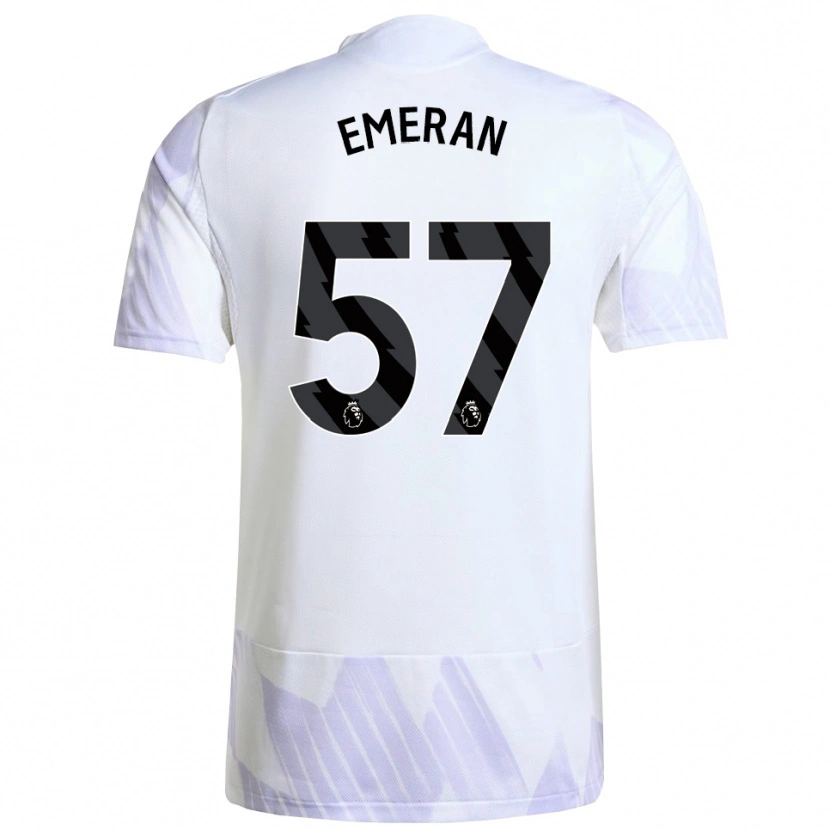Danxen Mujer Camiseta Noam Emeran #57 Blanco Púrpura Púrpura 2ª Equipación 2025/26 La Camisa México