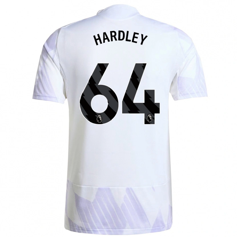 Danxen Mujer Camiseta Bjorn Hardley #64 Blanco Púrpura Púrpura 2ª Equipación 2025/26 La Camisa México