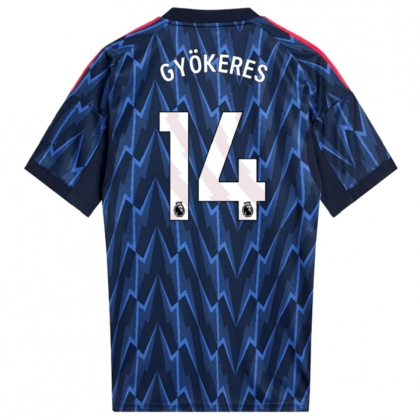 Danxen Mujer Camiseta Viktor Gyökeres #14 Marino Rojo 2ª Equipación 2025/26 La Camisa México