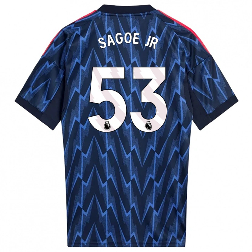 Danxen Mujer Camiseta Charles Sagoe Jr #53 Marino Rojo 2ª Equipación 2025/26 La Camisa México