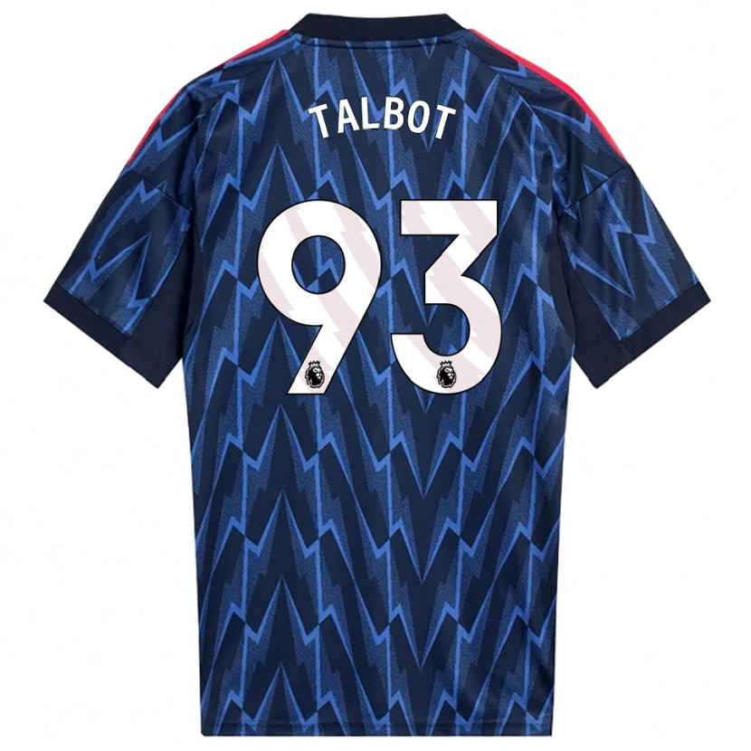 Danxen Mujer Camiseta Jack Talbot #93 Marino Rojo 2ª Equipación 2025/26 La Camisa México