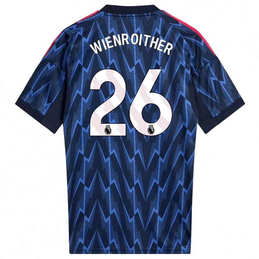 Danxen Mujer Camiseta Laura Wienroither #26 Marino Rojo 2ª Equipación 2025/26 La Camisa México