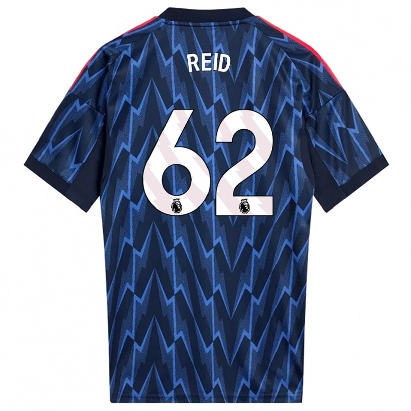Danxen Mujer Camiseta Katie Reid #62 Marino Rojo 2ª Equipación 2025/26 La Camisa México