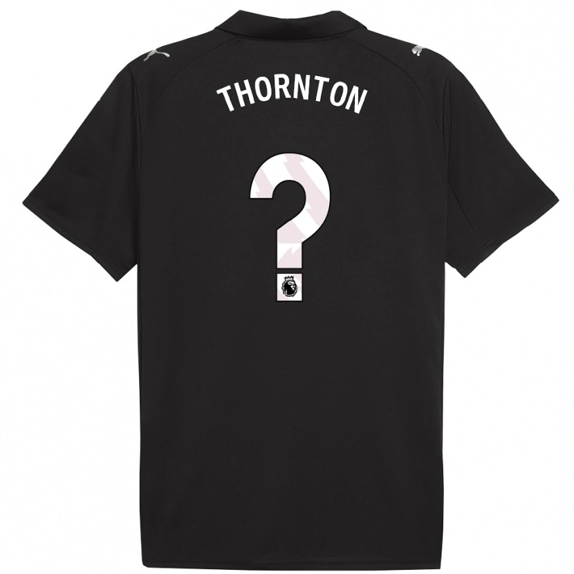 Danxen Mujer Camiseta Archie Thornton #0 Negro Blanco 2ª Equipación 2025/26 La Camisa México