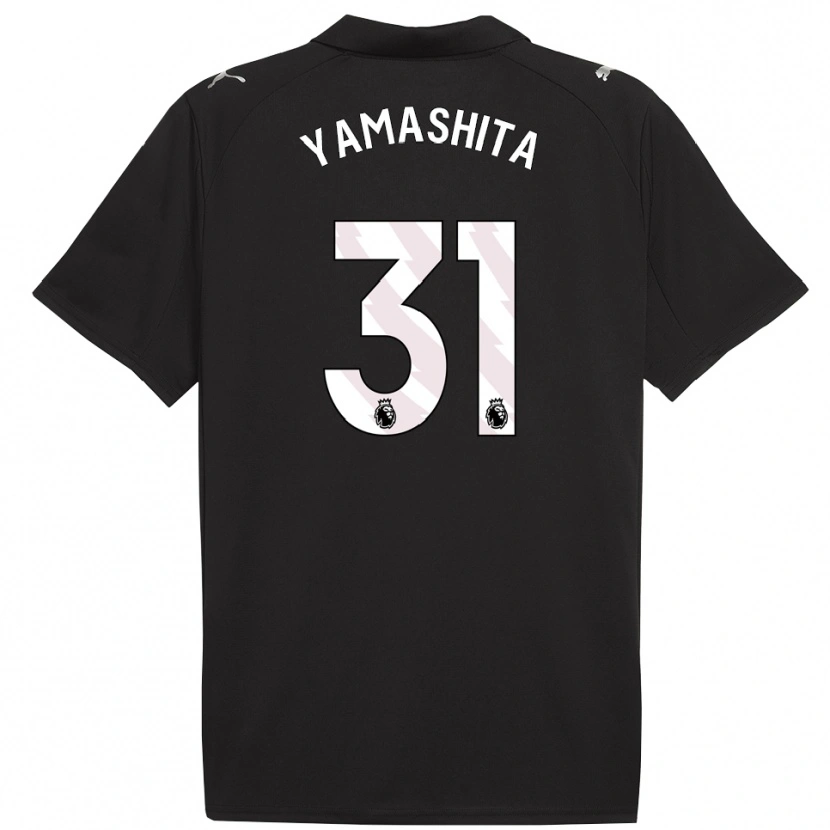 Danxen Mujer Camiseta Ayaka Yamashita #31 Negro Blanco 2ª Equipación 2025/26 La Camisa México