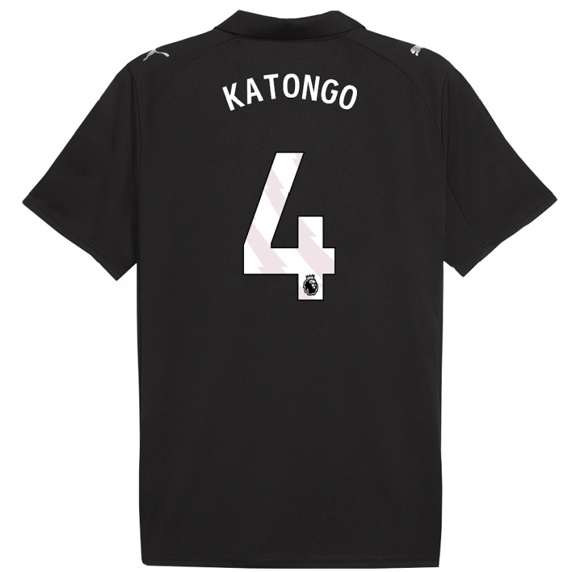 Danxen Mujer Camiseta Jadel Katongo #4 Negro Blanco 2ª Equipación 2025/26 La Camisa México