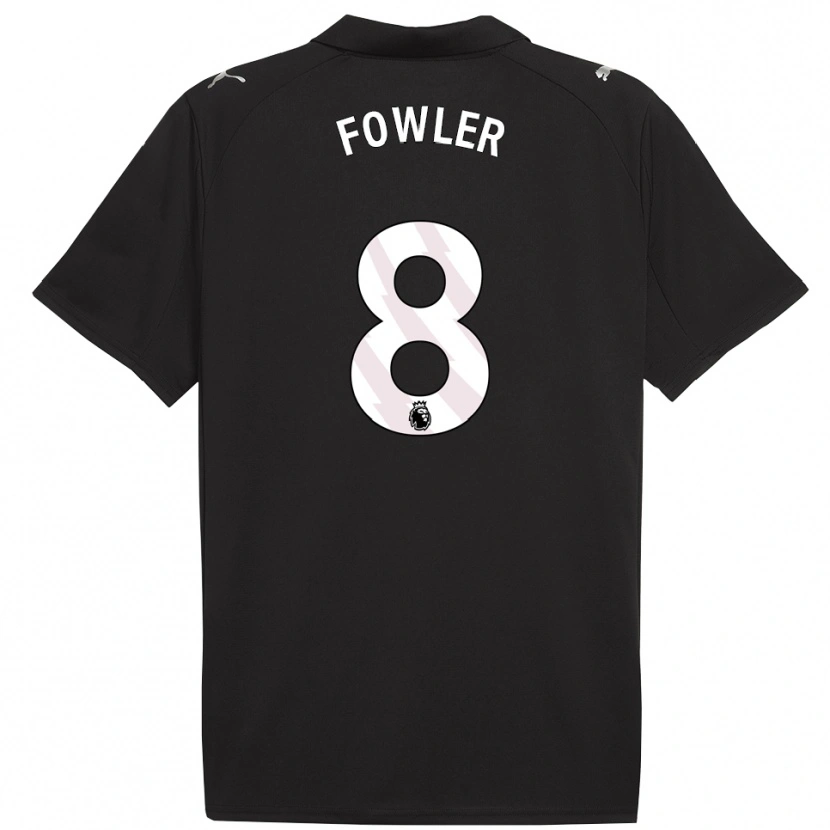 Danxen Mujer Camiseta Mary Fowler #8 Negro Blanco 2ª Equipación 2025/26 La Camisa México