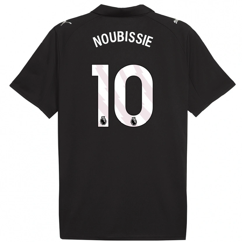 Danxen Mujer Camiseta Tyrese Noubissie #10 Negro Blanco 2ª Equipación 2025/26 La Camisa México
