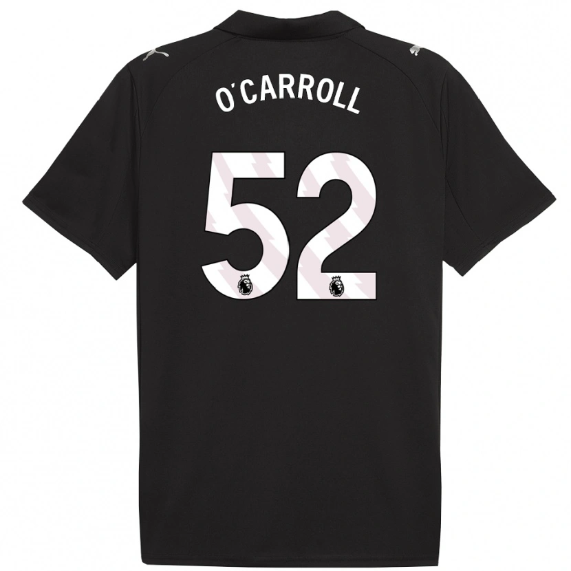 Danxen Mujer Camiseta Eve O'carroll #52 Negro Blanco 2ª Equipación 2025/26 La Camisa México
