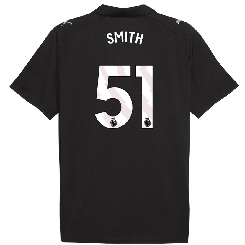 Danxen Mujer Camiseta Isaac Smith #51 Negro Blanco 2ª Equipación 2025/26 La Camisa México