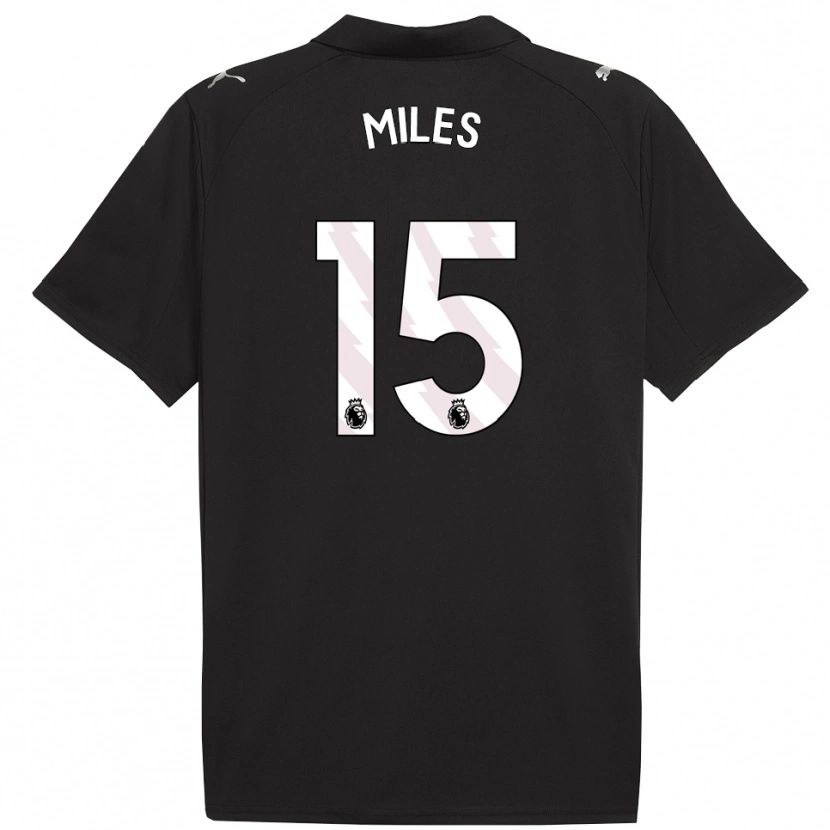 Danxen Mujer Camiseta Harrison Miles #15 Negro Blanco 2ª Equipación 2025/26 La Camisa México