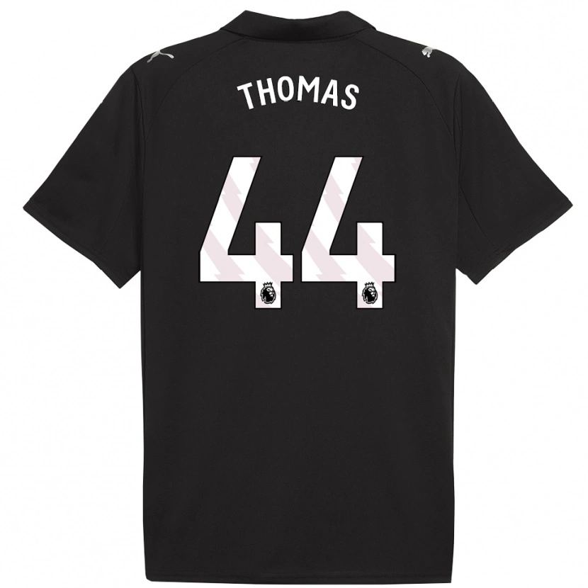 Danxen Mujer Camiseta Codie Thomas #44 Negro Blanco 2ª Equipación 2025/26 La Camisa México