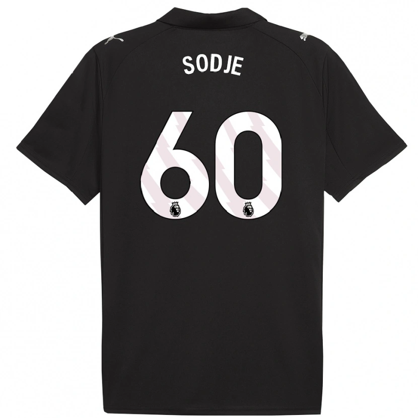 Danxen Mujer Camiseta Tai Sodje #60 Negro Blanco 2ª Equipación 2025/26 La Camisa México