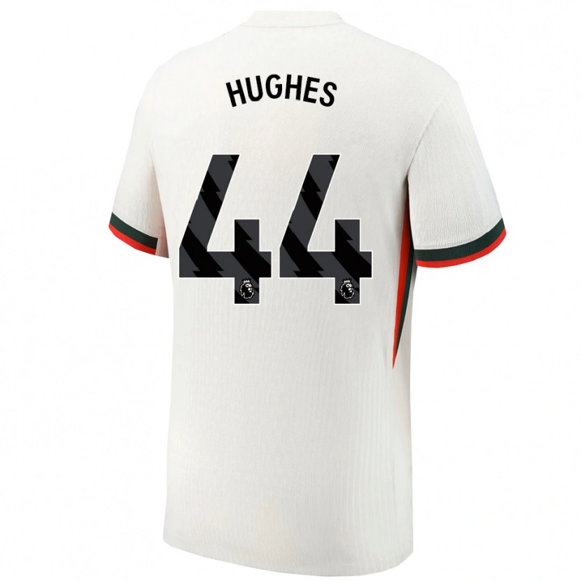 Danxen Mujer Camiseta Brodi Hughes #44 Blanco Verde 2ª Equipación 2025/26 La Camisa México