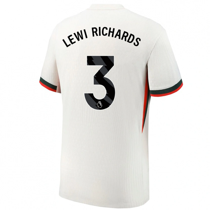 Danxen Mujer Camiseta Lewi Richards #3 Blanco Verde 2ª Equipación 2025/26 La Camisa México