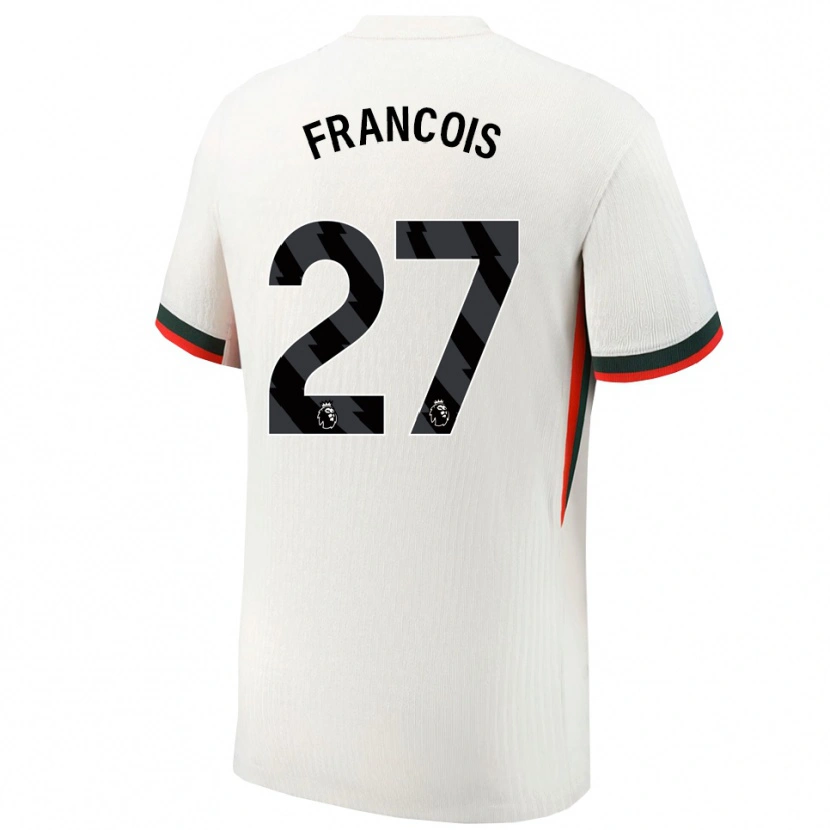 Danxen Mujer Camiseta Oriane Jean-François #27 Blanco Verde 2ª Equipación 2025/26 La Camisa México