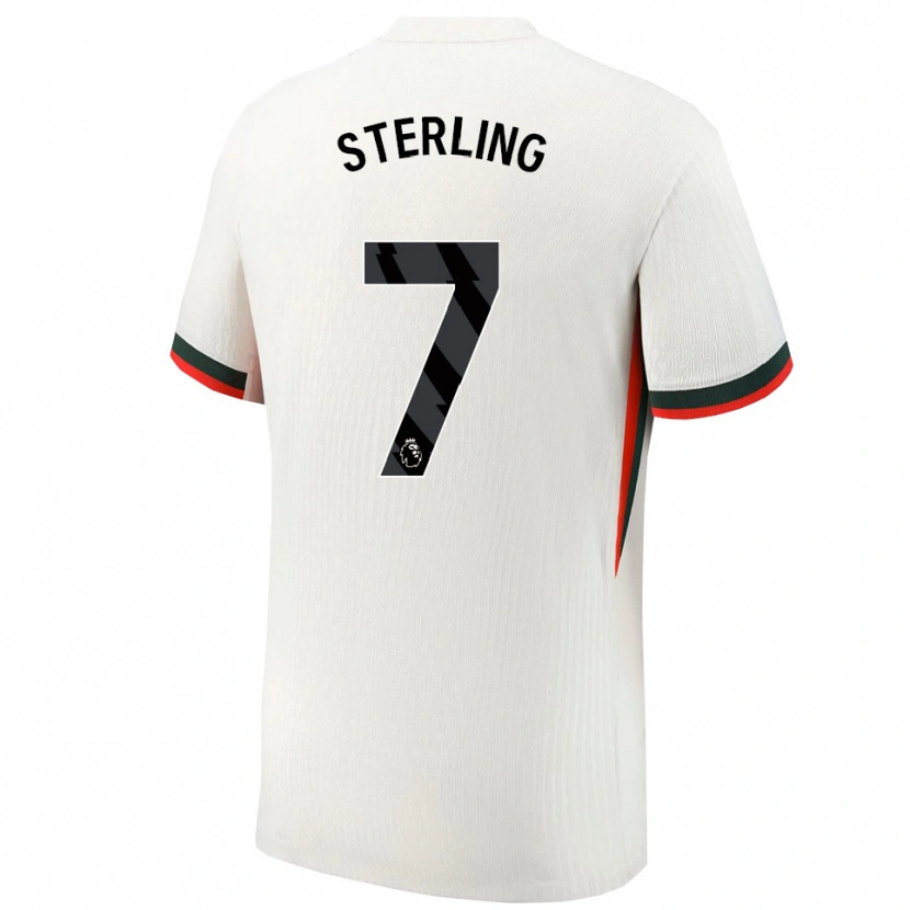 Danxen Mujer Camiseta Raheem Sterling #7 Blanco Verde 2ª Equipación 2025/26 La Camisa México