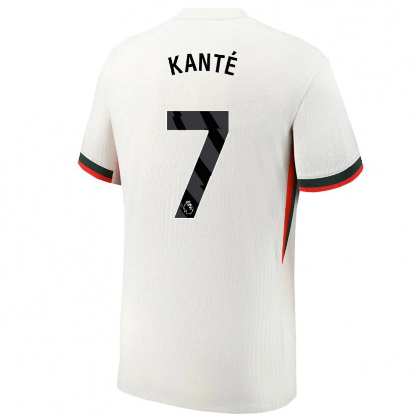 Danxen Mujer Camiseta N'golo Kante #7 Blanco Verde 2ª Equipación 2025/26 La Camisa México