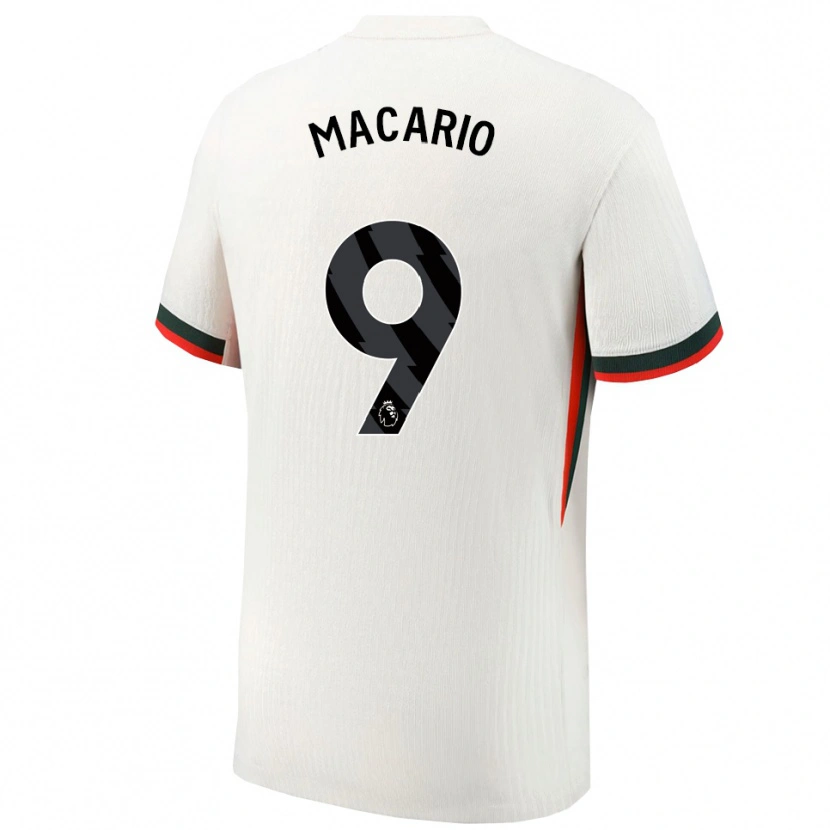 Danxen Mujer Camiseta Catarina Macario #9 Blanco Verde 2ª Equipación 2025/26 La Camisa México