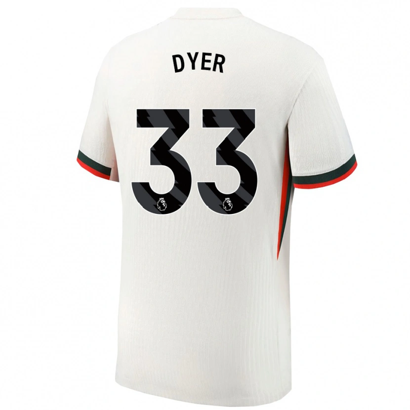 Danxen Mujer Camiseta Kiano Dyer #33 Blanco Verde 2ª Equipación 2025/26 La Camisa México
