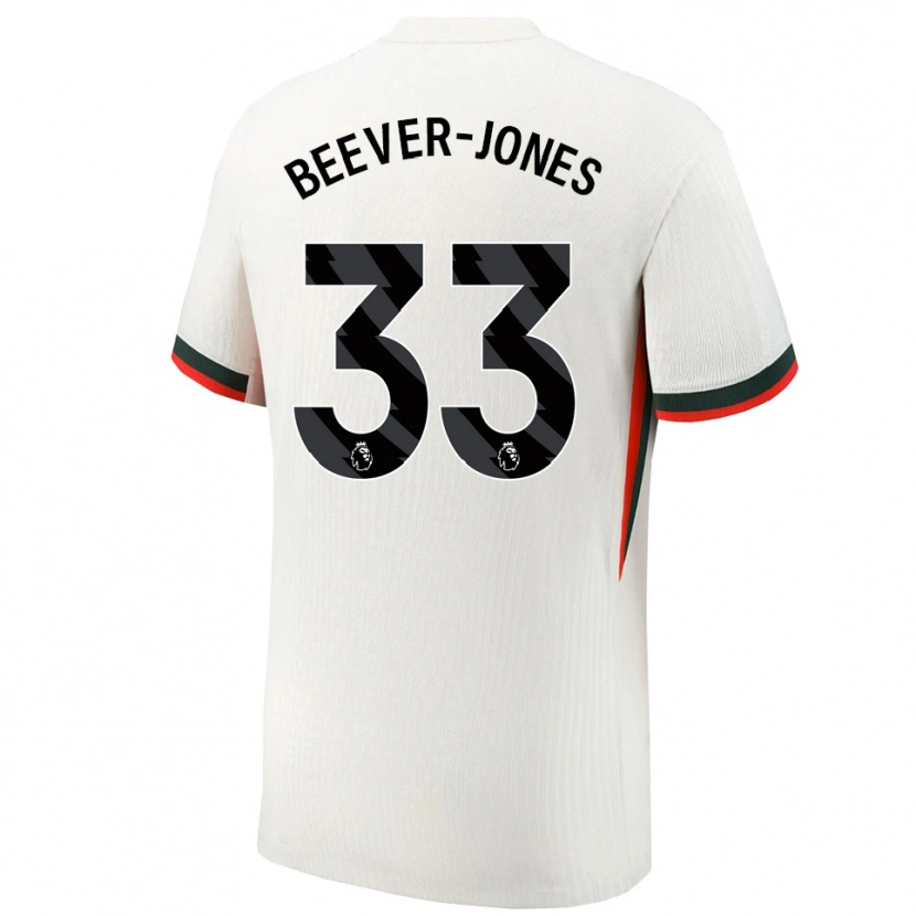 Danxen Mujer Camiseta Aggie Beever-Jones #33 Blanco Verde 2ª Equipación 2025/26 La Camisa México