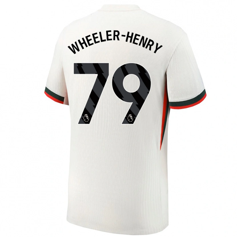 Danxen Mujer Camiseta Joseph Wheeler-Henry #79 Blanco Verde 2ª Equipación 2025/26 La Camisa México