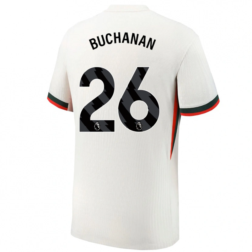 Danxen Mujer Camiseta Kadeisha Buchanan #26 Blanco Verde 2ª Equipación 2025/26 La Camisa México