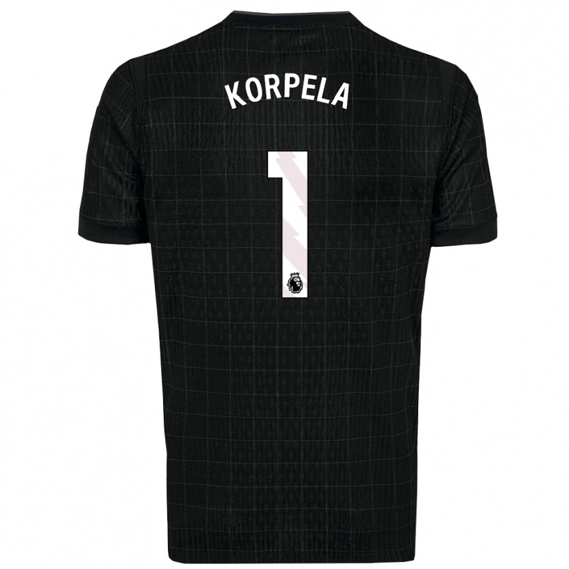 Danxen Mujer Camiseta Tinja-Riikka Korpela #1 Negro Gris 2ª Equipación 2025/26 La Camisa México