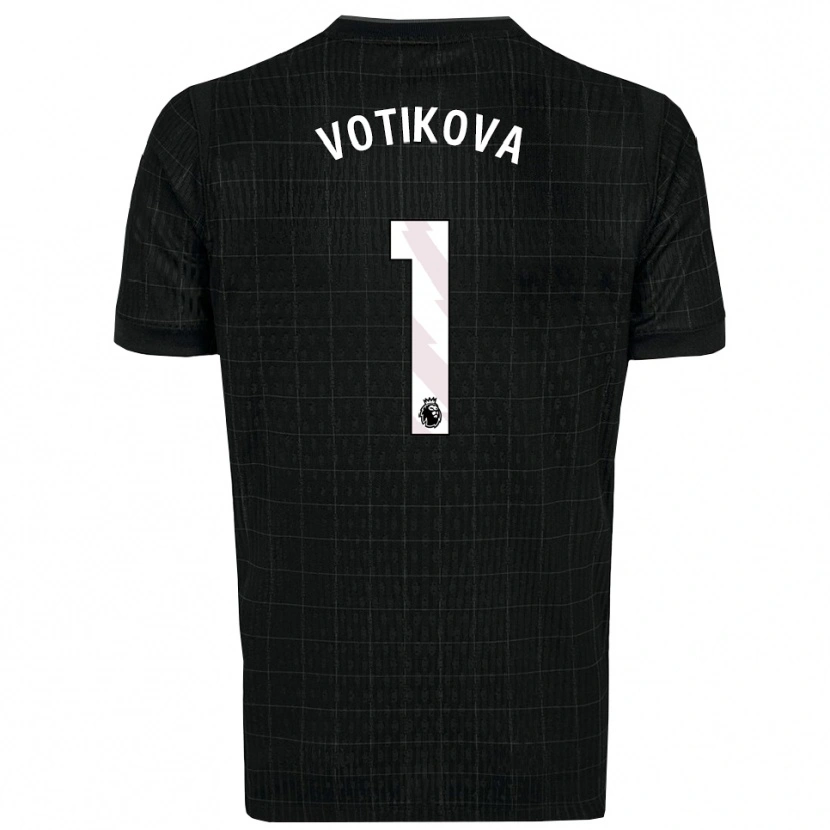 Danxen Mujer Camiseta Barbora Votíková #1 Negro Gris 2ª Equipación 2025/26 La Camisa México