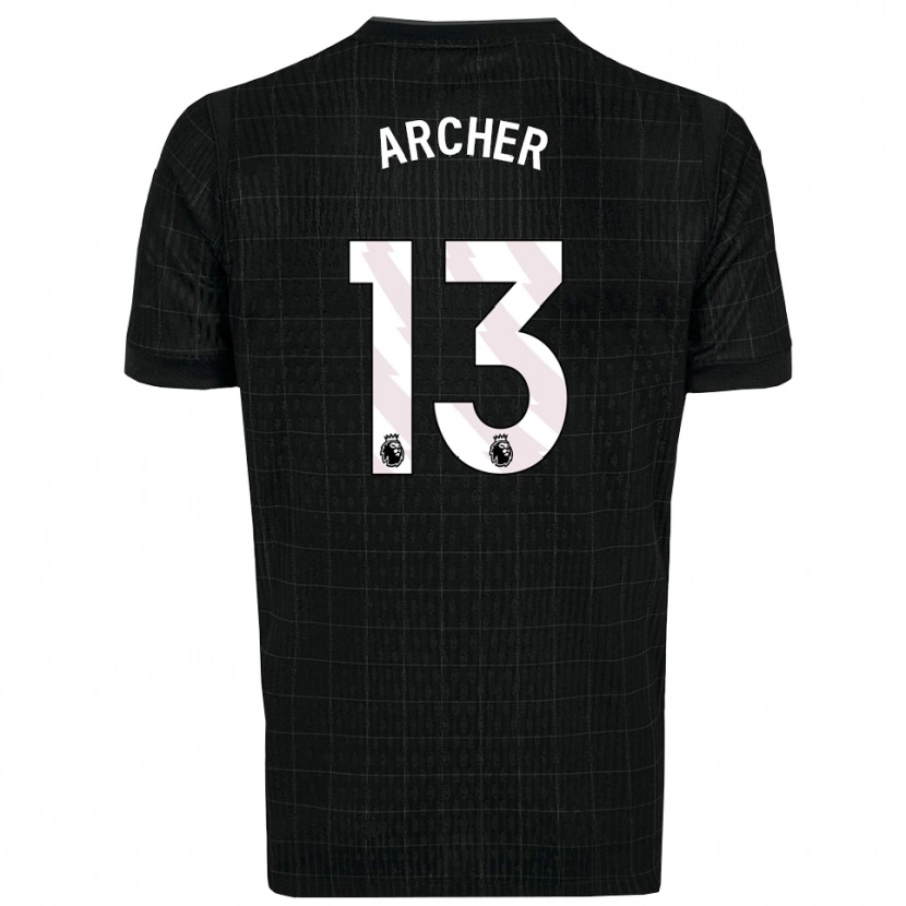 Danxen Mujer Camiseta Samual Archer #13 Negro Gris 2ª Equipación 2025/26 La Camisa México