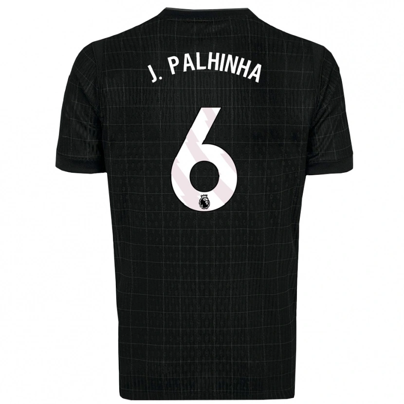Danxen Mujer Camiseta João Palhinha #6 Negro Gris 2ª Equipación 2025/26 La Camisa México