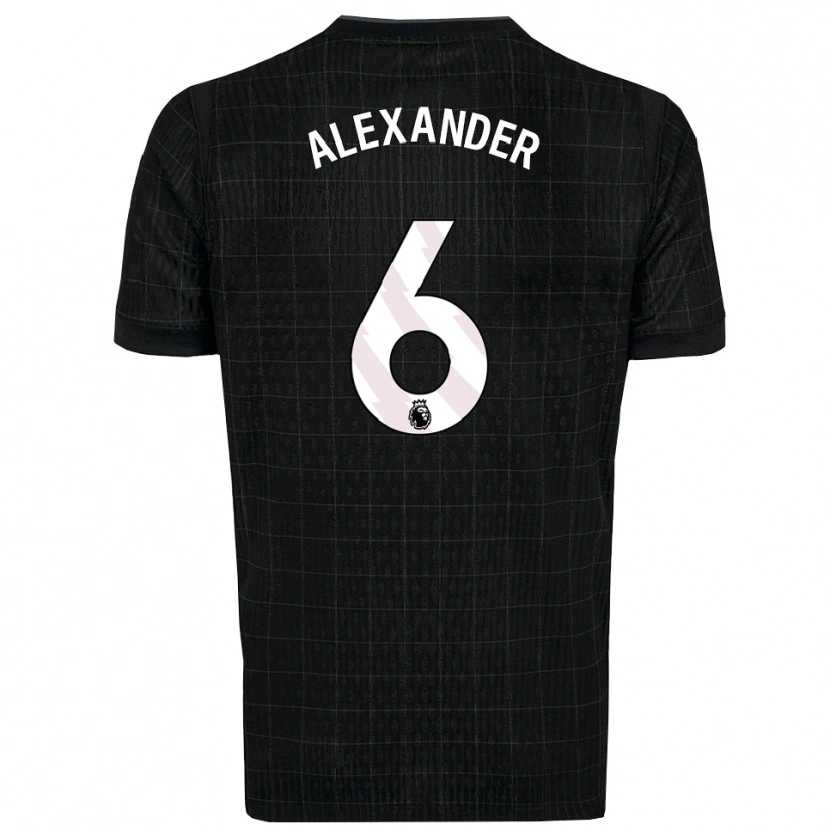 Danxen Mujer Camiseta Reiss-Alexander Russell-Denny #6 Negro Gris 2ª Equipación 2025/26 La Camisa México