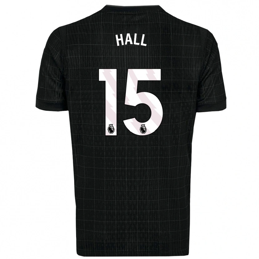 Danxen Mujer Camiseta Tye Hall #15 Negro Gris 2ª Equipación 2025/26 La Camisa México