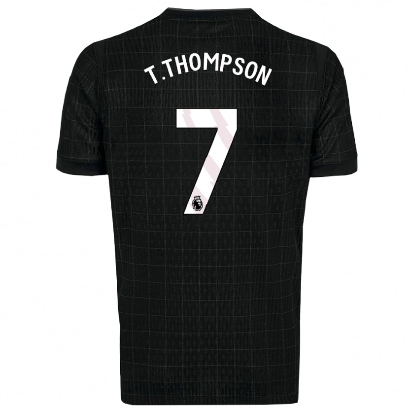 Danxen Mujer Camiseta Tynan Thompson #7 Negro Gris 2ª Equipación 2025/26 La Camisa México