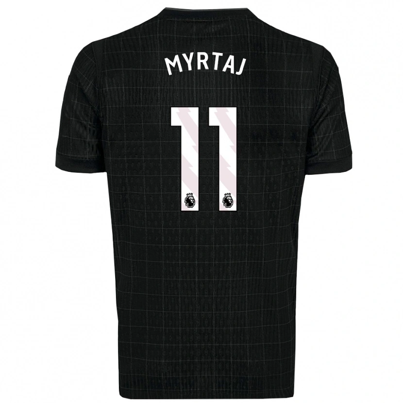 Danxen Mujer Camiseta Leon Myrtaj #11 Negro Gris 2ª Equipación 2025/26 La Camisa México