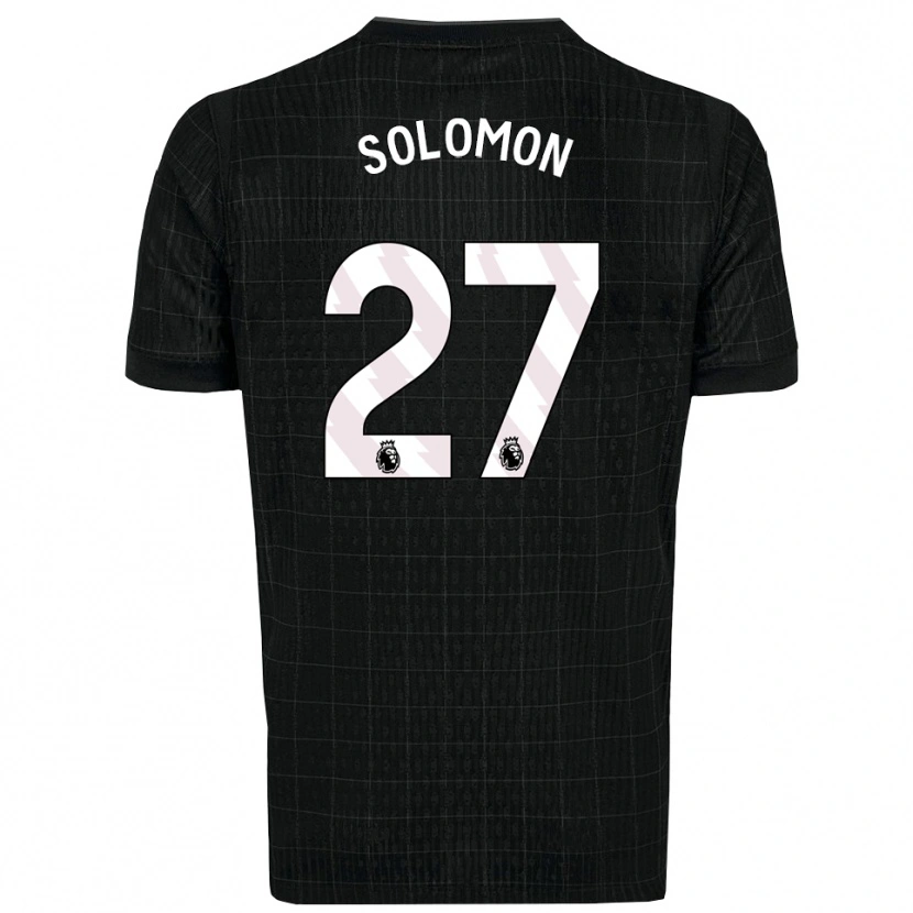 Danxen Mujer Camiseta Manor Solomon #27 Negro Gris 2ª Equipación 2025/26 La Camisa México