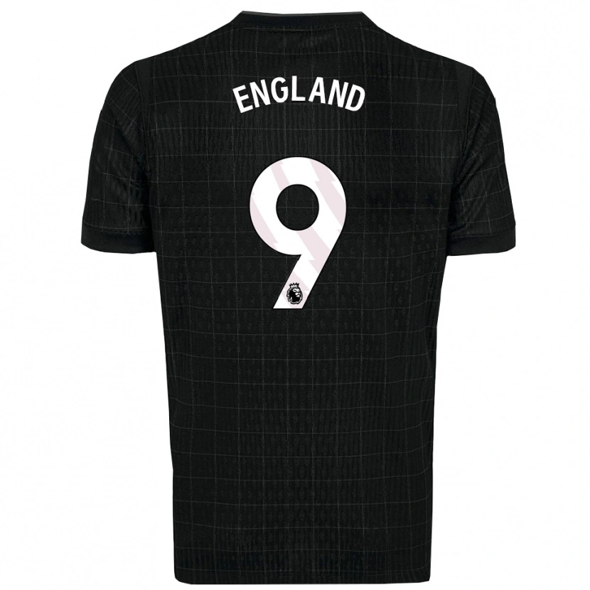 Danxen Mujer Camiseta Bethany England #9 Negro Gris 2ª Equipación 2025/26 La Camisa México