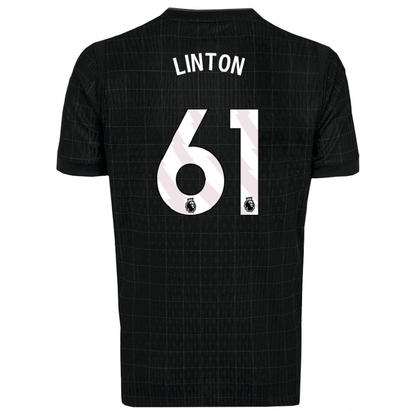 Danxen Mujer Camiseta Jahziah Linton #61 Negro Gris 2ª Equipación 2025/26 La Camisa México