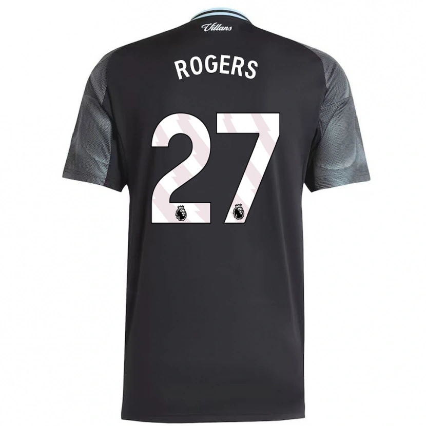 Danxen Mujer Camiseta Morgan Rogers #27 Negro Celeste 2ª Equipación 2025/26 La Camisa México