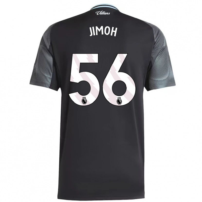 Danxen Mujer Camiseta Jamaldeen Jimoh-Aloba #56 Negro Celeste 2ª Equipación 2025/26 La Camisa México