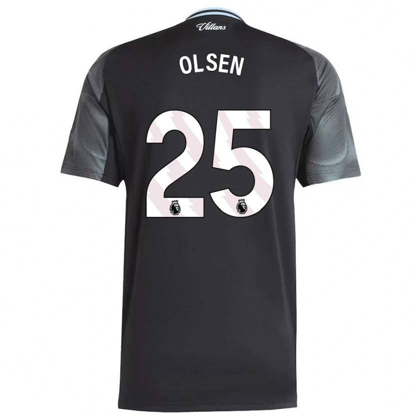 Danxen Mujer Camiseta Robin Olsen #25 Negro Celeste 2ª Equipación 2025/26 La Camisa México