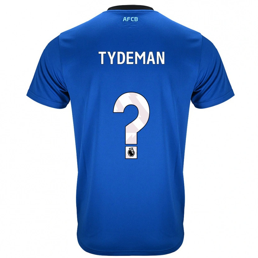 Danxen Mujer Camiseta Kian Tydeman #0 Azul Negro 2ª Equipación 2025/26 La Camisa México