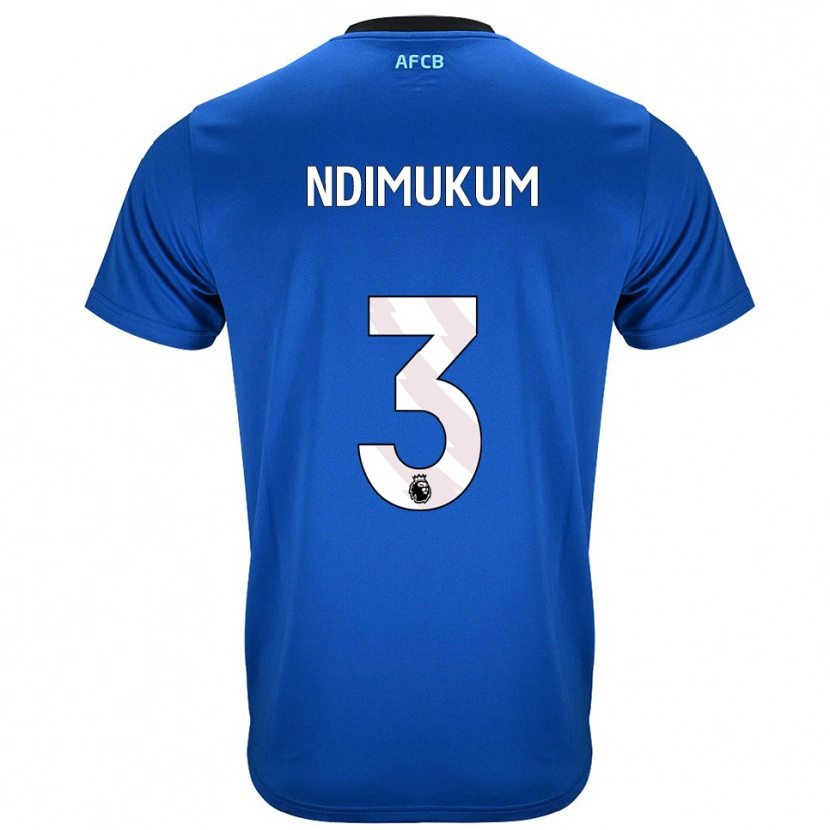 Danxen Mujer Camiseta Dane Ndimukum #3 Azul Negro 2ª Equipación 2025/26 La Camisa México