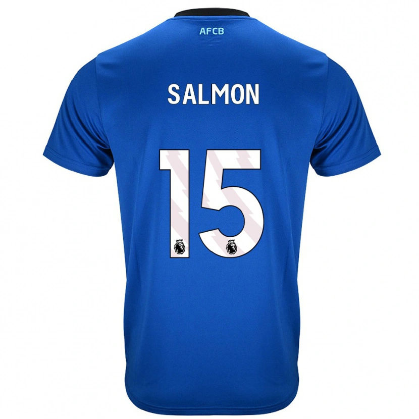 Danxen Mujer Camiseta Josh Salmon #15 Azul Negro 2ª Equipación 2025/26 La Camisa México