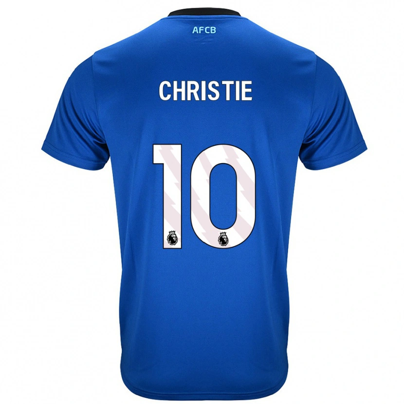 Danxen Mujer Camiseta Ryan Christie #10 Azul Negro 2ª Equipación 2025/26 La Camisa México
